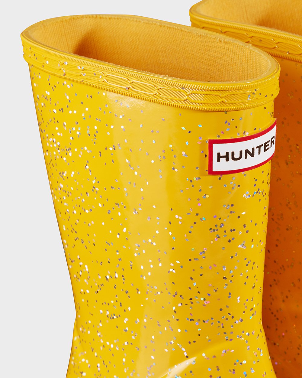 Regenlaarzen Kinderen - Hunter Original First Giant Glitter - Geel - 47JVOTXZQ